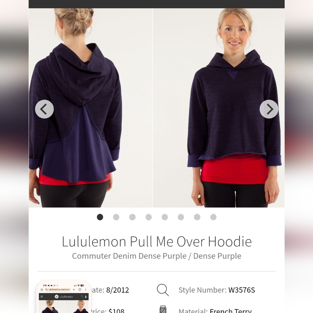 lululemon athletica Purple Hoodie